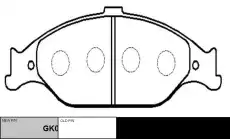 Тормозные колодки дисковые CTR CKF-16