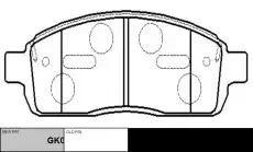 Тормозные колодки дисковые CTR CKF-20