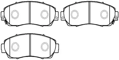 Тормозные колодки дисковые передняя ось HSB HP5169