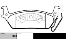 Тормозные колодки дисковые CTR CKF-22