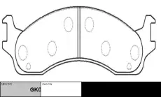 Тормозные колодки дисковые CTR CKCR-7