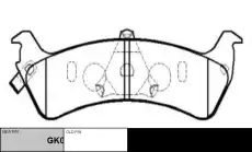 Тормозные колодки дисковые CTR CKF-24