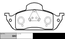 Тормозные колодки дисковые CTR CKBZ-15