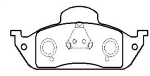 Тормозные колодки дисковые CTR CKBZ-15