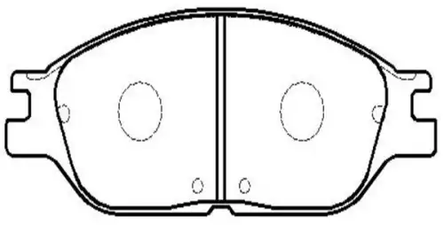 Тормозные колодки дисковые CTR CKF-26