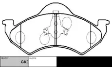 Тормозные колодки дисковые CTR CKCR-9