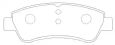 Тормозные колодки дисковые HSB HP5272