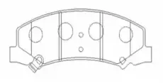 Тормозные колодки дисковые CTR CKG-26