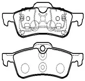 Тормозные колодки дисковые HSB HP8040