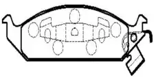 Тормозные колодки дисковые CTR CKCR-15
