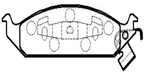 Тормозные колодки дисковые CTR CKCR-15