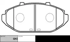 Тормозные колодки дисковые CTR CKF-30
