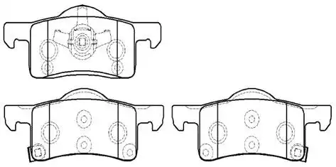 Тормозные колодки дисковые HSB HP8137