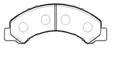 Тормозные колодки дисковые CTR CKIS-7