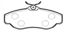 Тормозные колодки дисковые CTR CKTA-2