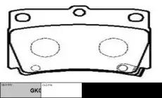 Тормозные колодки дисковые CTR CKM-34