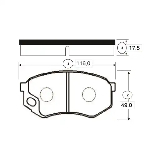 Тормозные колодки дисковые CTR CKN-40