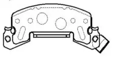 Тормозные колодки дисковые CTR CKG-36