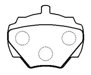 Тормозные колодки дисковые HSB HP8415