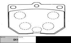 Тормозные колодки дисковые CTR CKT-90
