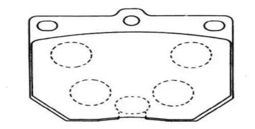 Тормозные колодки дисковые CTR CKT-90