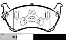 Тормозные колодки дисковые CTR CKVW-17