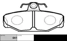 Тормозные колодки дисковые CTR CKVO-6