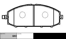 Тормозные колодки дисковые CTR CKN-114