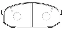 Тормозные колодки дисковые CTR CKMZ-57