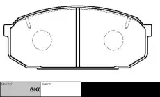 Тормозные колодки дисковые CTR CKMZ-57