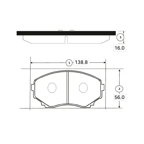 Тормозные колодки дисковые CTR CKMZ-58
