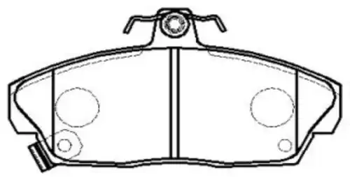 Тормозные колодки дисковые CTR CKHO-61