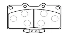 Тормозные колодки дисковые CTR CKM-51