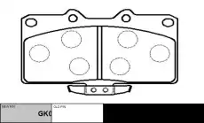 Тормозные колодки дисковые CTR CKM-51