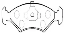 Тормозные колодки дисковые CTR CKF-34