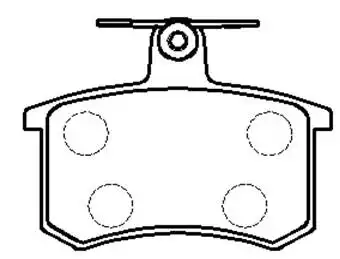 Тормозные колодки дисковые HSB HP9326