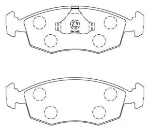 Тормозные колодки дисковые HSB HP9335