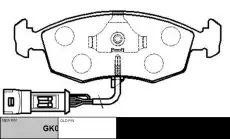 Тормозные колодки дисковые CTR CKF-35