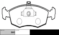 Тормозные колодки дисковые CTR CKFI-3