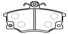 Тормозные колодки дисковые CTR CKFI-5