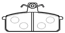 Тормозные колодки дисковые CTR CKFI-6