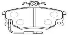 Тормозные колодки дисковые CTR CKFI-7