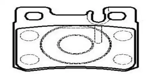 Тормозные колодки дисковые CTR CKBZ-23