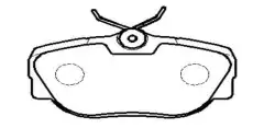 Тормозные колодки дисковые CTR CKTA-7