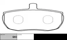 Тормозные колодки дисковые CTR CKFI-8