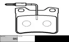 Тормозные колодки дисковые CTR CKPU-27