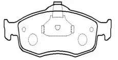 Тормозные колодки дисковые CTR CKF-37