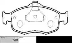 Тормозные колодки дисковые CTR CKF-37