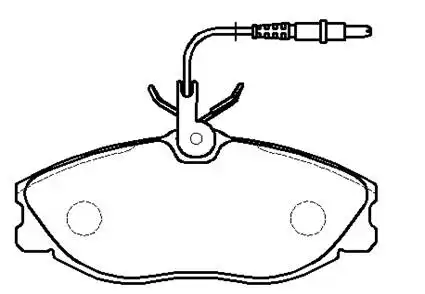 Тормозные колодки дисковые HSB HP9417
