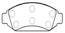 Тормозные колодки дисковые CTR CKF-38